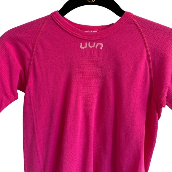 NWT UYN Energyon Layering Short Sleeve Shirt, Flowing Pink, Size S/M - Picture 7 of 10